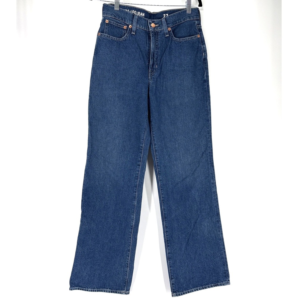 J. Crew Jeans Womens 27 Medium Blue 90s Wide-leg Denim NWT